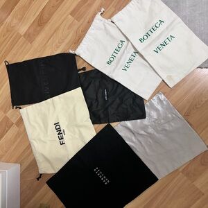Assortment of Designer Dust Bags Collection